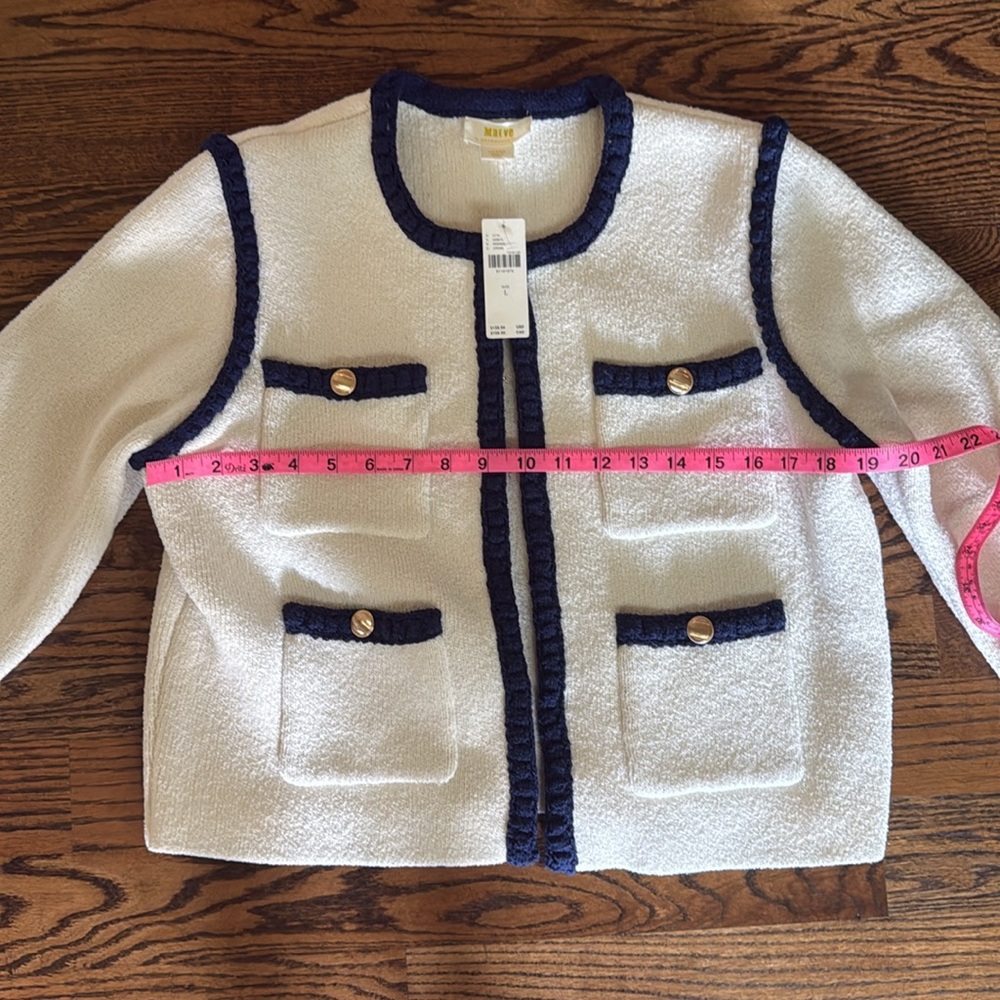 NEW Anthropologie button Blazer by Maeve Large - Picture 8 of 10